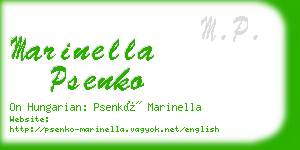 marinella psenko business card